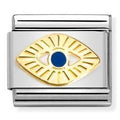 030285/65 Classic  steel, enamel, 18k gold Diamond-coated God Eye