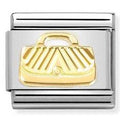 030149/48 Classic  steel, 18k gold Diamond-coated Bag