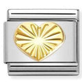 030149/51 Classic , steel, 18k gold Diamond-coated Heart