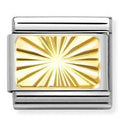 030121/56 Classic ENGRAVED SIGNS, S/Steel. 18k gold Diamond-coated plate