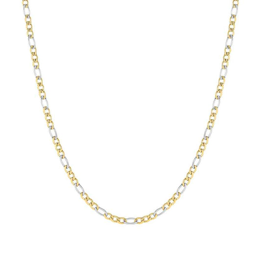 B-YOND steel necklace SMALL CURB Stainless steel, Yellow Gold