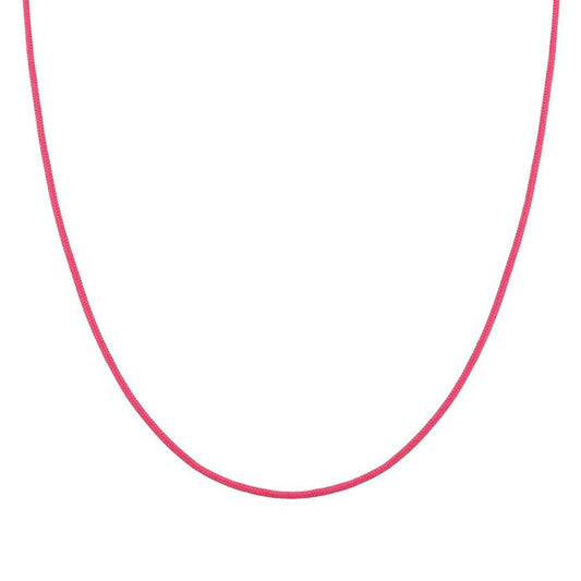 SEIMIA necklace ed. CANDY in 925 silver and fabric RED
