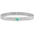 XTE XSMALL bracelet ed. LIFE in steel, stone and cubic zirconia Turquoise eye