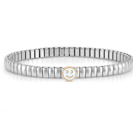 XTE XSMALL bracelet ed. LIFE in steel and stone Smile ROSE GOLD fin. Mother of Pearl