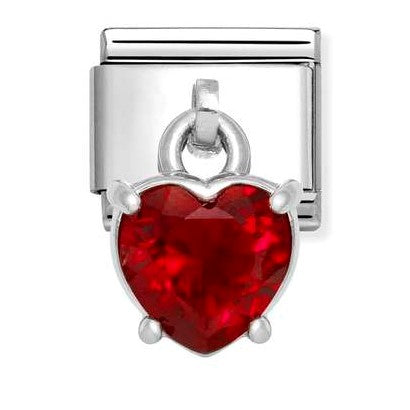 331812/13 Classic CHARMS CZ steel, 925  silver