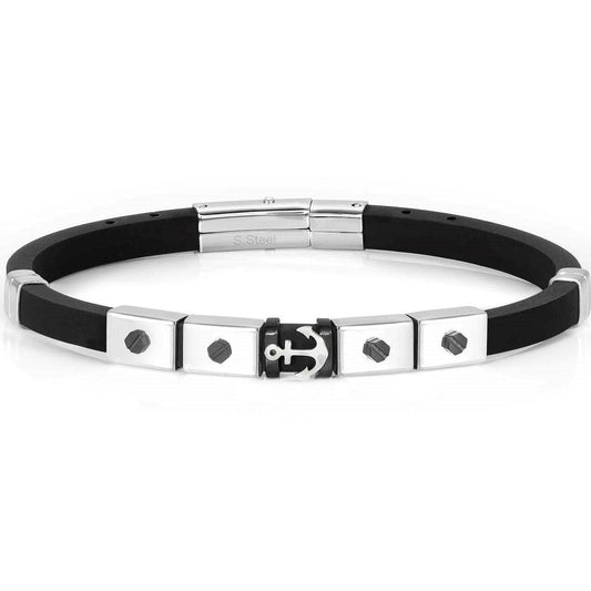 CITY bracelet,steel, rubber HEX SCREWS Anchor 028811/002