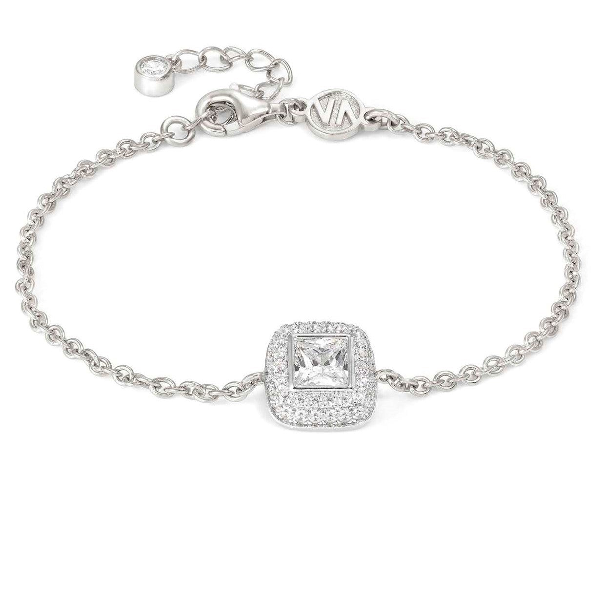 DOMINA bracelet in 925 sterling silver and cubic zirconia pavè