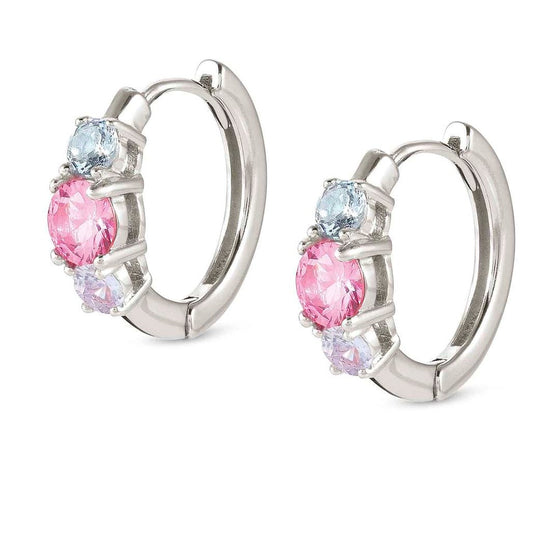 COLOUR WAVE earrings, 925 silver,CZ, MIXED 149823/005