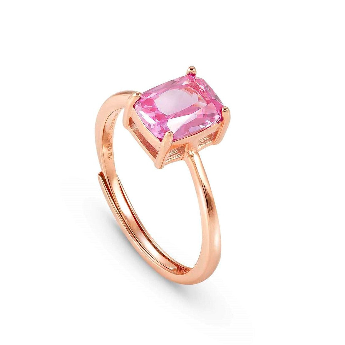COLOUR WAVE ring,RICH, 925 silver, Pink CZ, 149824/031