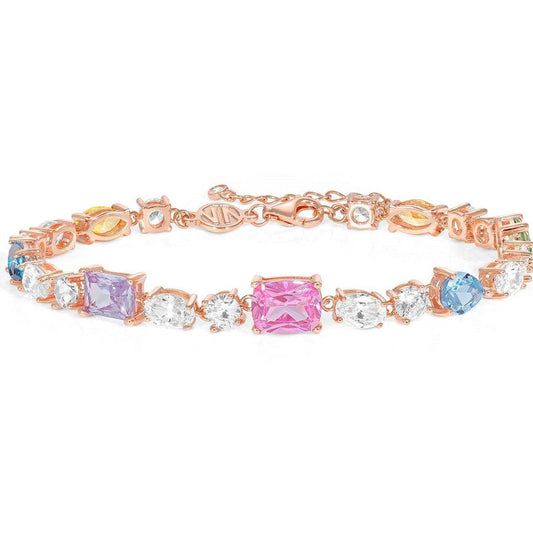 COLOUR WAVE bracelet RICH 925 sterling silver,CZ Rose Gold 149825/011
