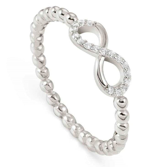 LOVECLOUD ring in 925 sterling silver and cz Infinity Silver Size 11