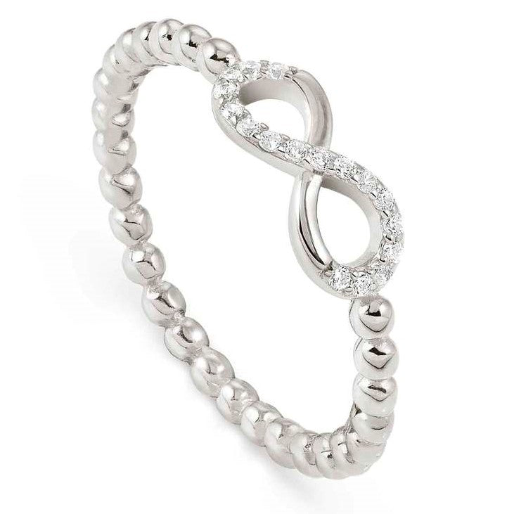 LOVECLOUD ring in 925 sterling silver and cz Infinity Silver Size 15