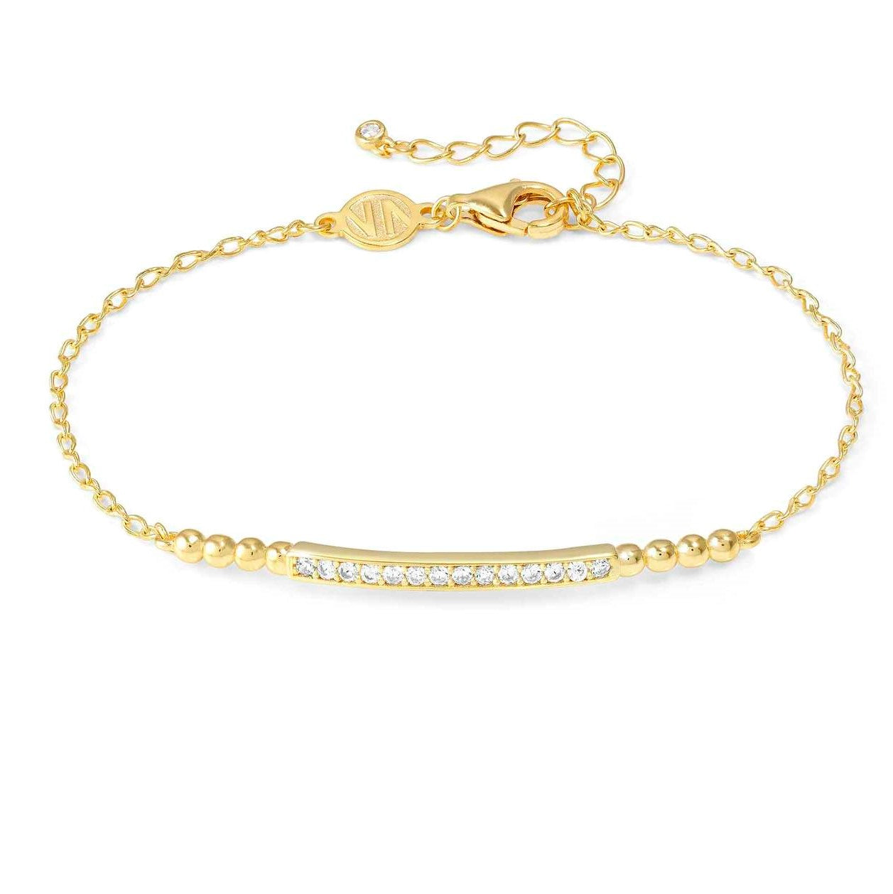 LOVECLOUD bracelet in 925 sterling silver and cz Yellow Gold