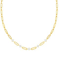 CHAINSOFSTYLE necklace,steel,cz Yellow Gold. 029401/012