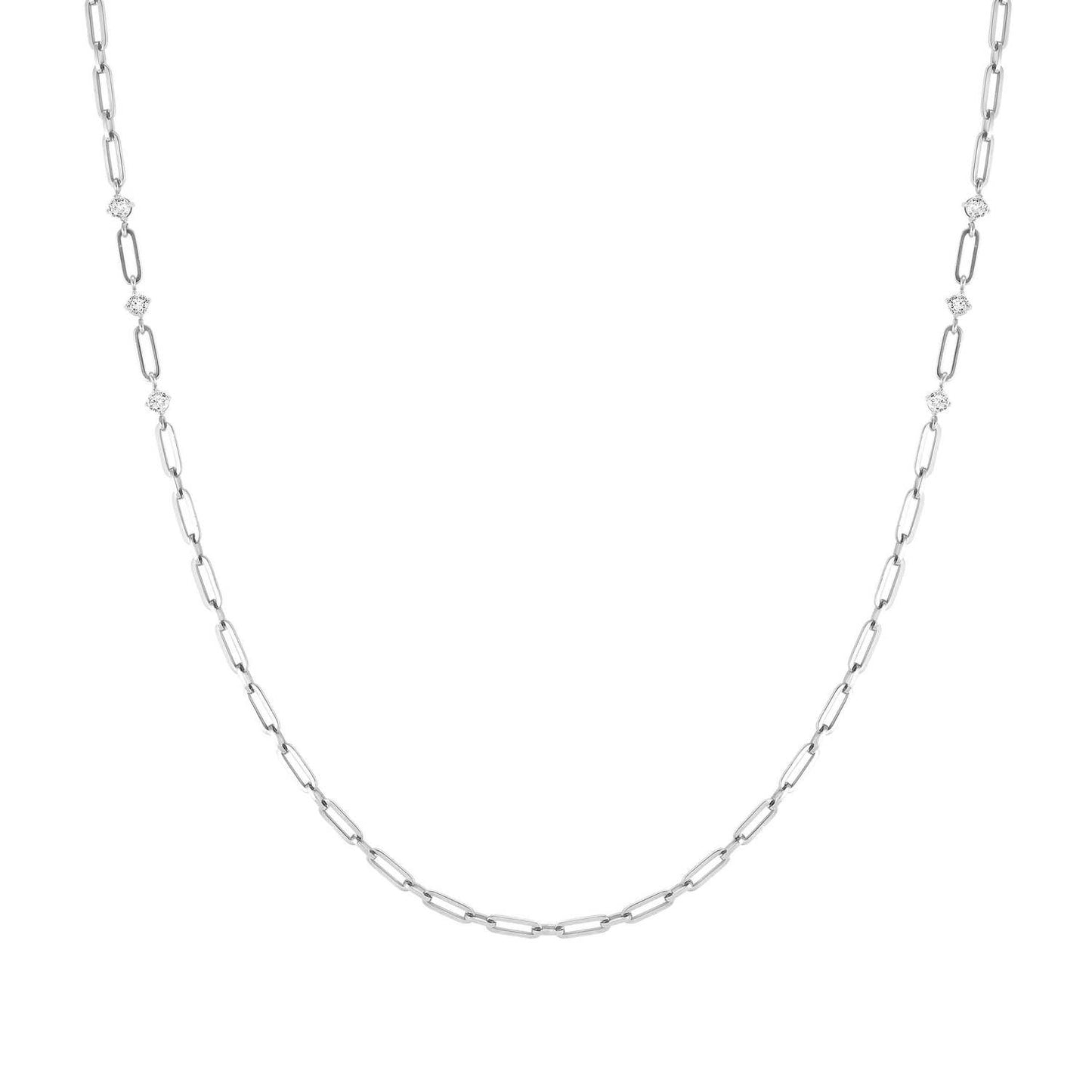 CHAINSOFSTYLE necklace,steel, cz LONG 029402/001
