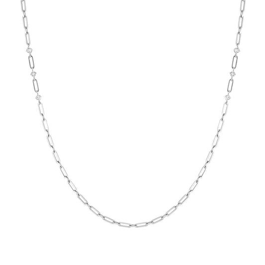 CHAINSOFSTYLE necklace,steel, cz LONG 029402/001