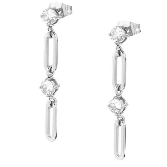 CHAINSOFSTYLE earrings,steel,PENDANT cz 029404/001