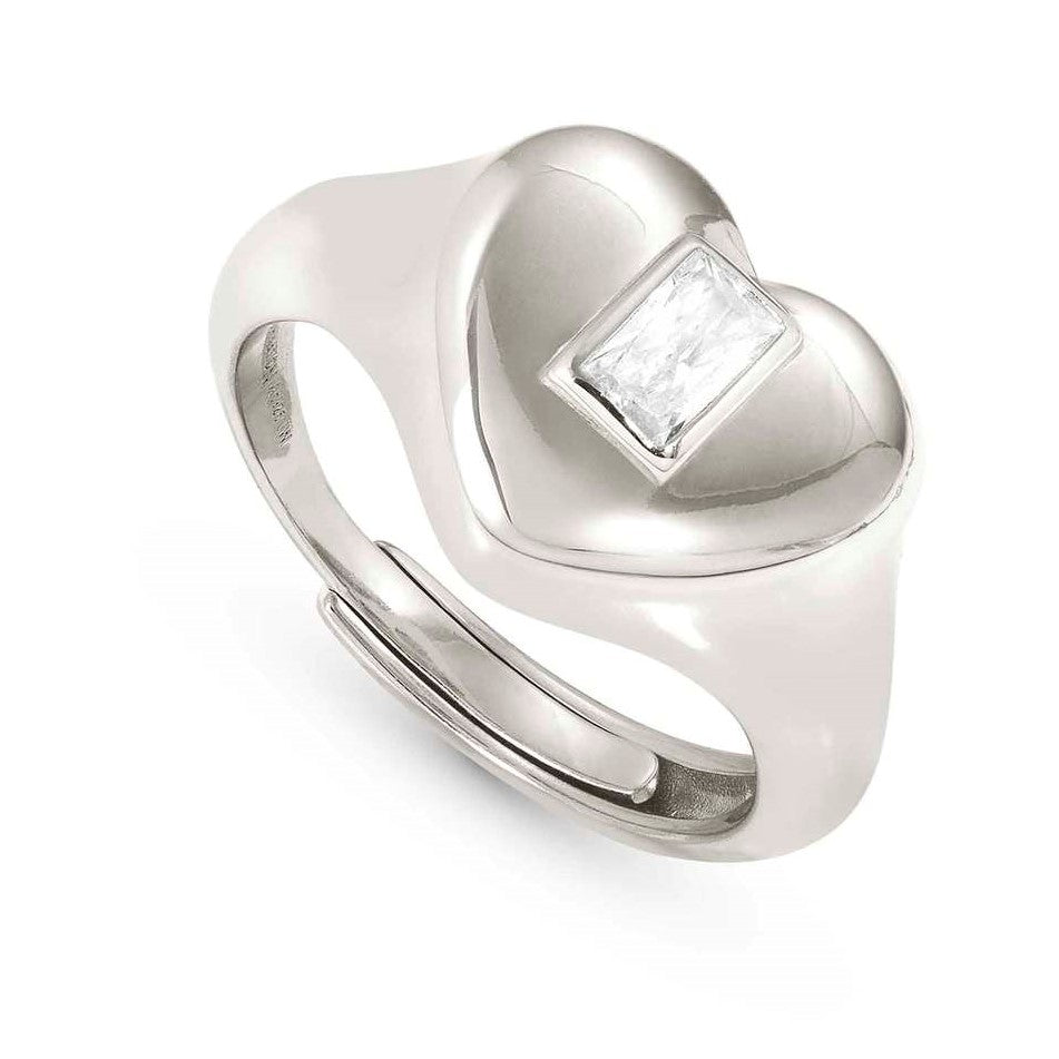 DOMINA ring in 925 sterling silver and cubic zirconia Drop Size 15