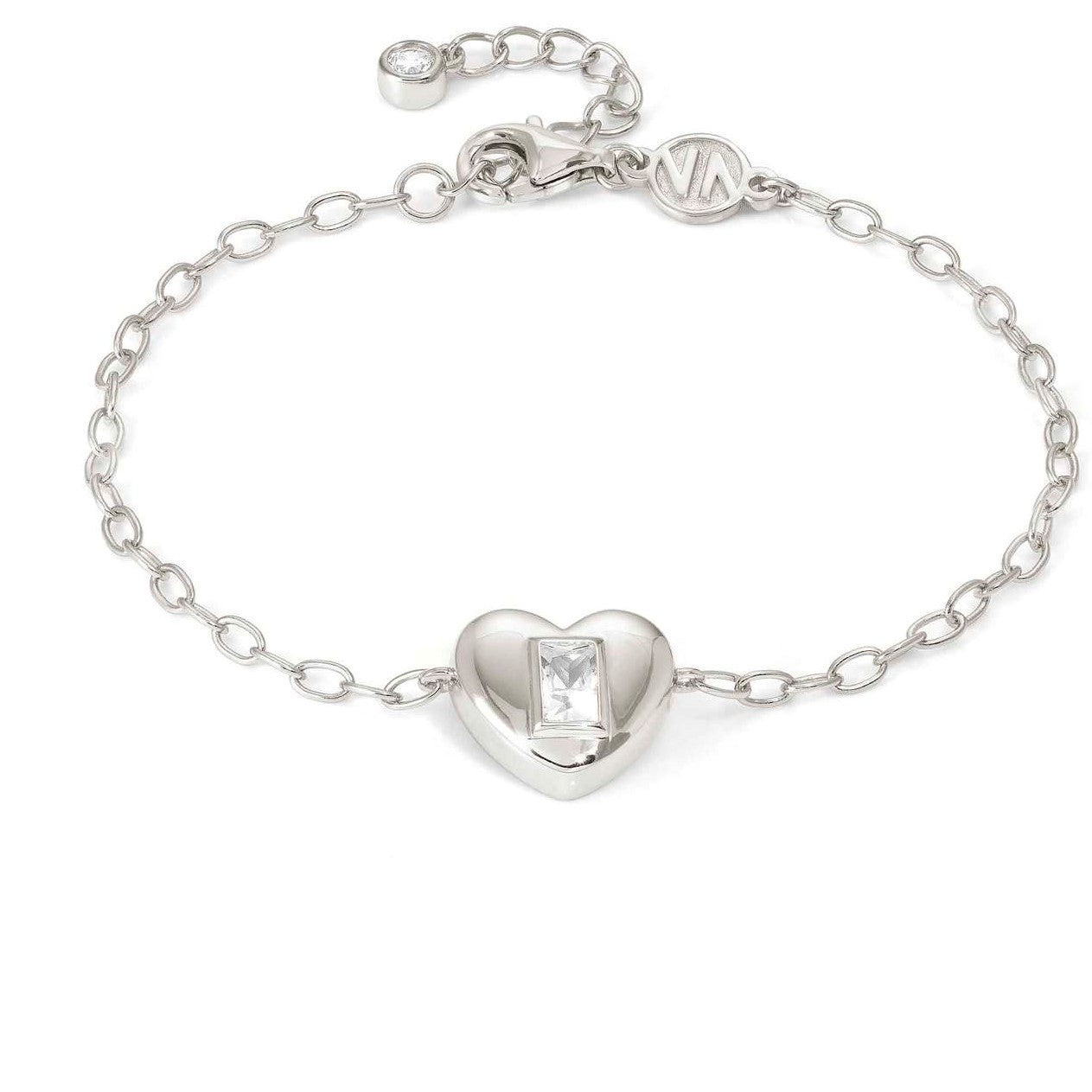 DOMINA bracelet in 925 sterling silver and cubic zirconia Heart