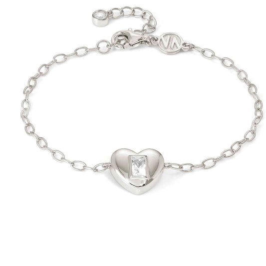 DOMINA bracelet in 925 sterling silver and cubic zirconia Heart