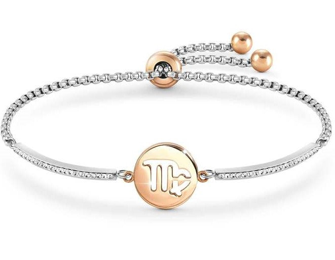 MILLELUCI bracelet Steel, crystals ZODIAC Virgo