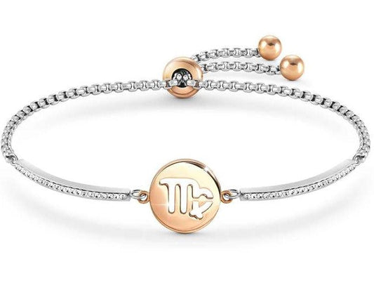 MILLELUCI bracelet Steel, crystals ZODIAC Virgo