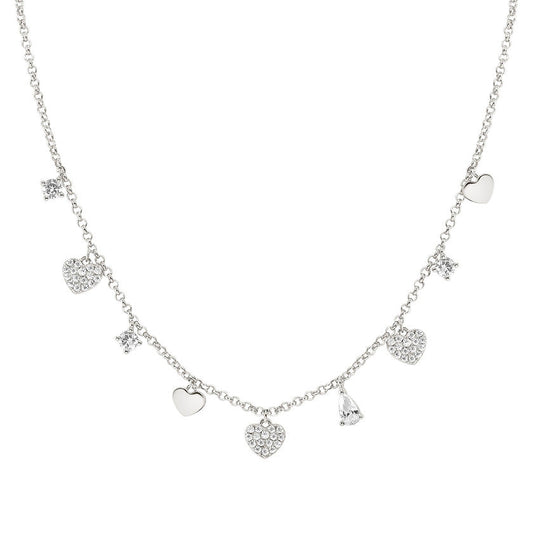 LUCENTISSIMA necklace, 925 sterling silver, cz (PENDANTS) Silver Heart