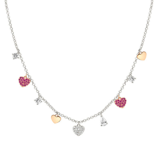 LUCENTISSIMA necklace, 925 sterling silver, cz (PENDANTS) Rose Gold Heart