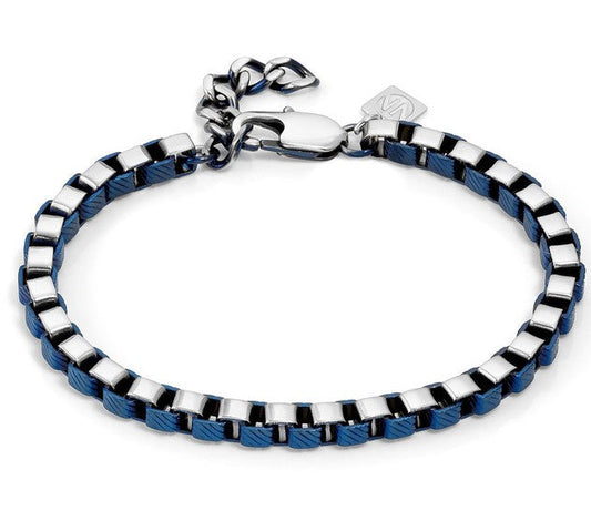 BEYOND bracelet ed. HYPER, steel VENETIAN S/Steel & Blue