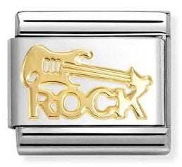 030117/10 Classic MUSIC,S/steel, 18k gold Rock guitar