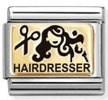 030166/53 Classic steel, 18k gold Hairdresser