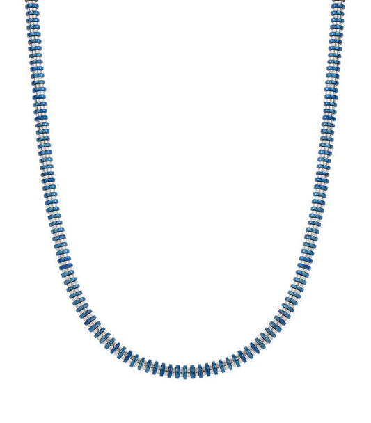 BEYOND Necklace series ed. HYPER  steel WASHERS Blue