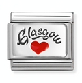 330209/40 Silver Glasgow & Red Heart