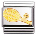 030106/05 Classic S/Steel,bonded yellow gold Tennis Racket