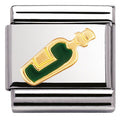 030218/05 Classic DRINKS S/Steel,enamel,bonded yellow gold White wine