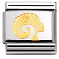 030104/01 Classic ZODIAC,S/Steel.Bonded Yellow Gold Aries