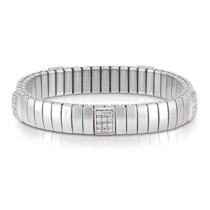 N.Y. MEDIUM stainless steel? sterling silver and C. Zirc. bracelets (RICH) (001_WHITE)