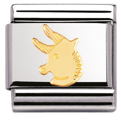 030104/02 Classic ZODIAC,S/Steel,Bonded Yellow Gold Taurus