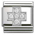 330304/03 Classic  S/Steel,CZ, silver 925 Cross
