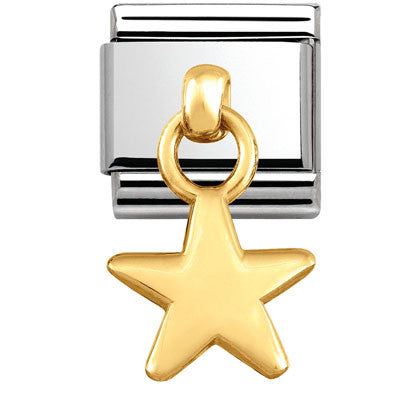 031800/05 Composable Classic CHARMS S/Steel, Bonded Yellow Gold Star