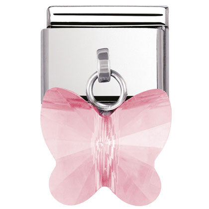 030604/11 Classic,S/steel,  butterfly Pink