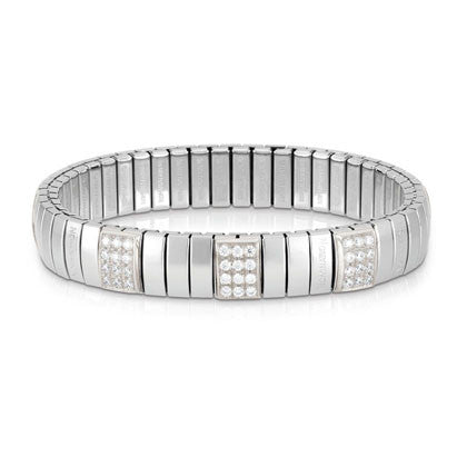 N.Y. MEDIUM stainless steel? sterling silver and C. Zirc. bracelets (001_WHITE)