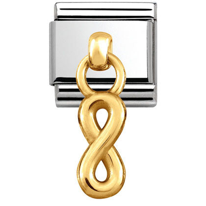031800/10 Composable Classic CHARMS S/Steel, Bonded Yellow Gold Infinity