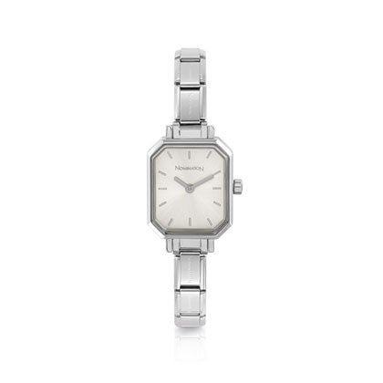 076030/017 PARIS watch,S/steel strap RECTANGULAR Silver