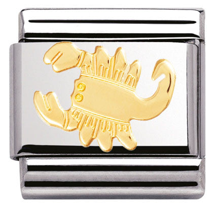 030104/08 Classic ZODIAC, s/steel,Bonded Yellow Gold Scorpio