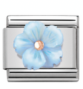 430510/04 Classic, STONE Flower,S/steel,9kt gold. Turquoise