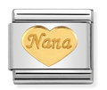 030162/43 Classic Steel & bonded yellow Gold Nana Heart